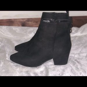 Black ankle booties
